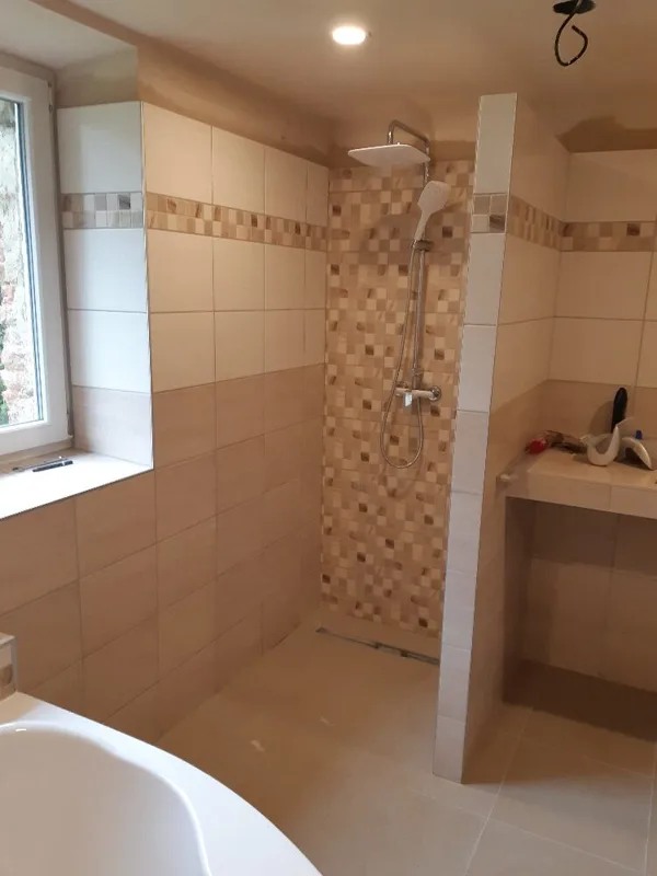 Kompletní realizace koupelny.